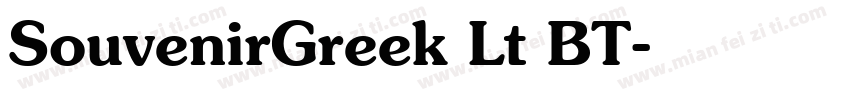 SouvenirGreek Lt BT字体转换